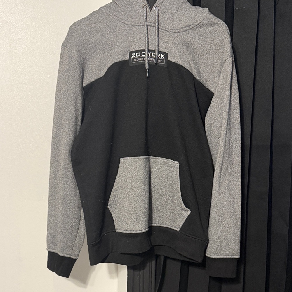 Zoo York Two-Tone Gray and Black Hoodie